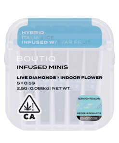 Boutiq Infused Mini Pre Rolls Italian Ice and Star Fruit